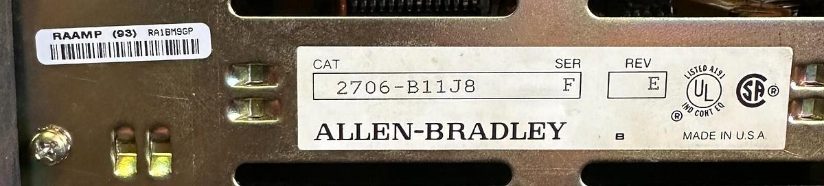 Used REPAIRED ALLEN BRADLEY 2706-B11J8 /F Dataliner DL20 MESSAGE DISPLAY 2706B11J8