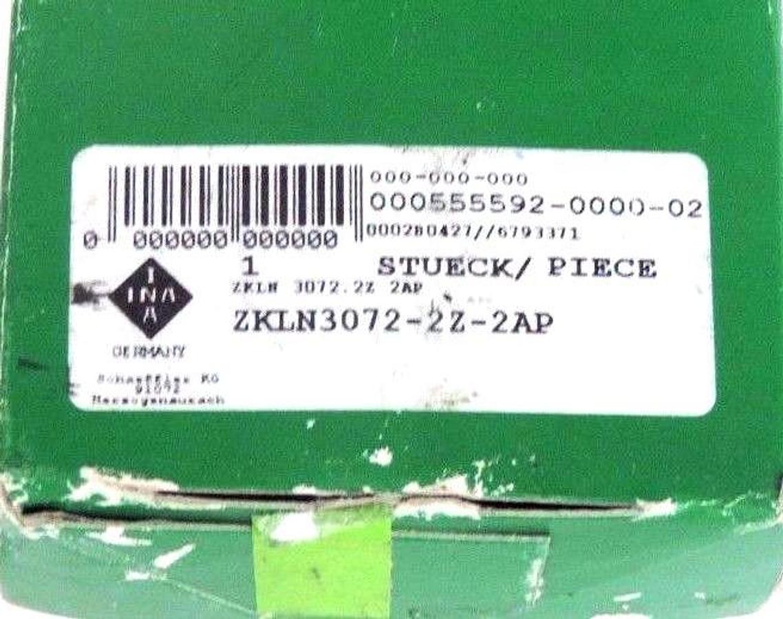 Used NIB INA ZKLN3072-2Z-2AP BALL SCREW SUPPORT BEARING ZKLN30722Z2AP