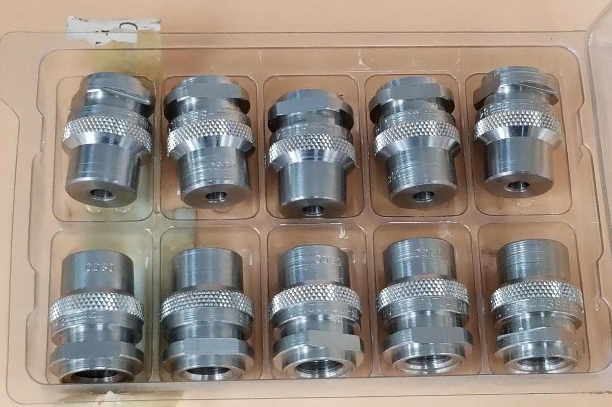 Used LOT OF 10 NEW SPRAYING SYSTEMS QU-SS0060 HEX NOZZLE TIPS QU-S0060
