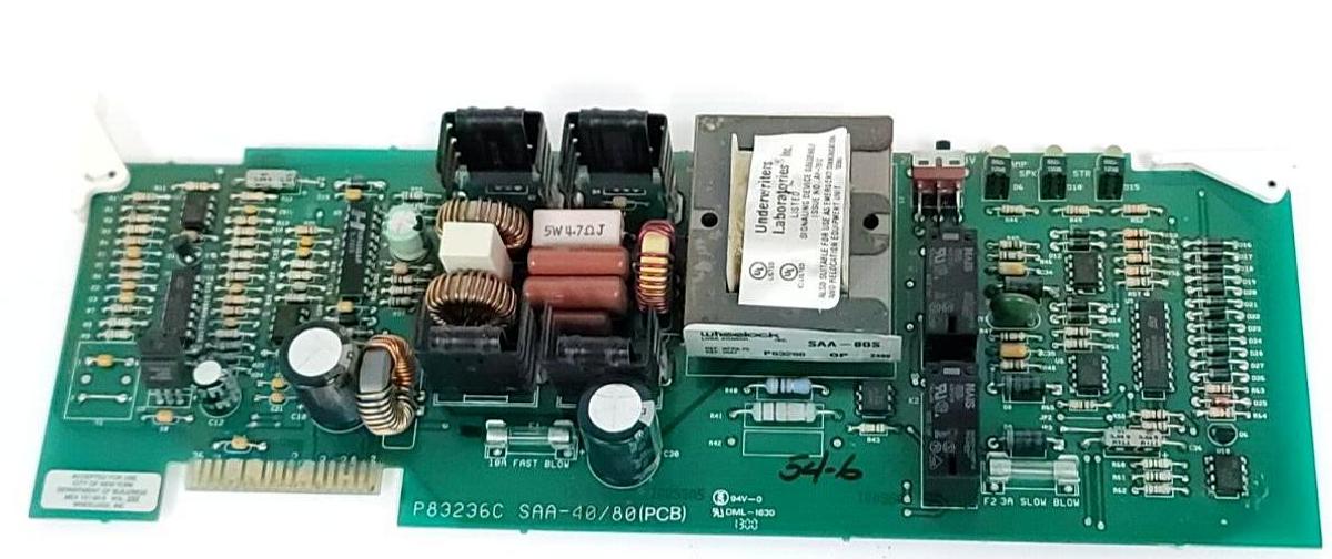 Used WHEELOCK SAA-80S P83236C SAA-40/80(PCB) AUDIO AMPLIFIER SAA80S