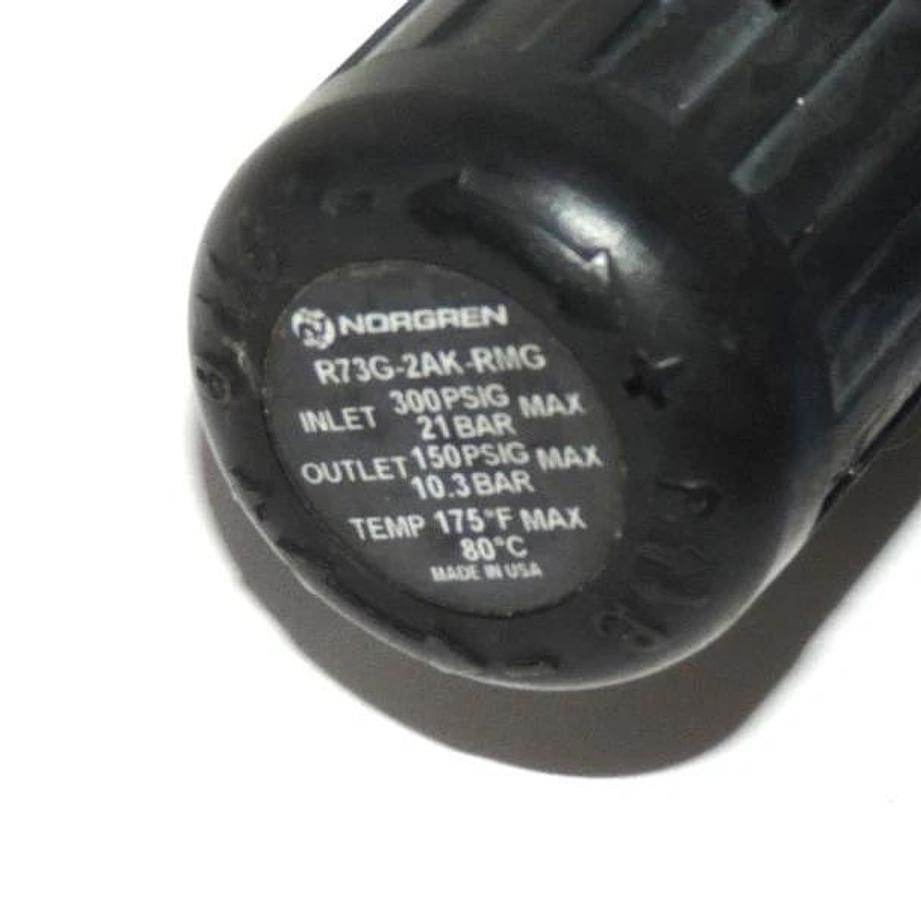 Used FINITE HN1S-6CA 1/4" NPT COALESCING HOUSING WITH NORGREN R73G-2AK-RM REGULATOR