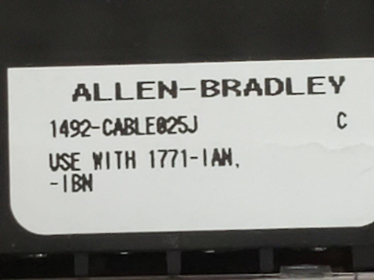 Used NEW ALLEN BRADLEY 1492-CABLE025J PRE-WIRED CABLE SER. C 2.5M 1492CABLE025J