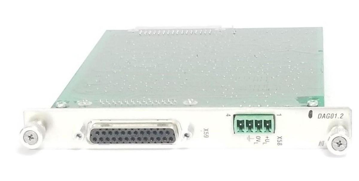 Used INDRAMAT DAG01.2 SERVO CONTROLLER CARD DAG01 / 109-0942-4B45-09 / 109-0942-4A45
