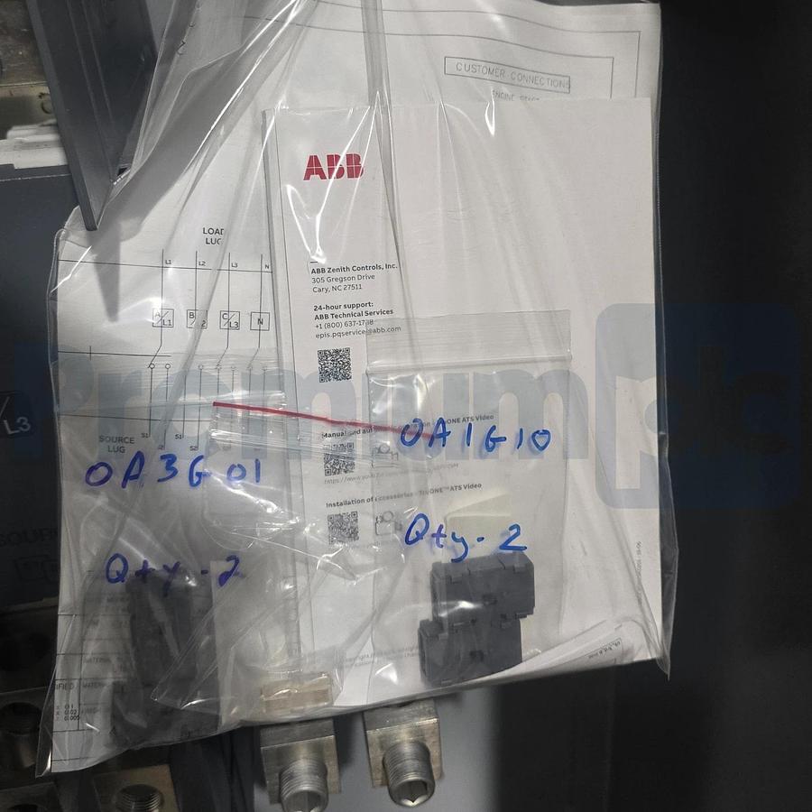 ABB Zenith ZTG ZGON3SX12-BX1XXXXX Transfer Switch 480V 1000A OXA1200U3S3QB-ZE