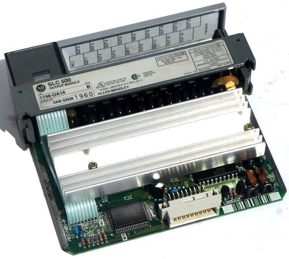 Used ALLEN BRADLEY 1746-OA16 /B SLC 500 16-PT OUTPUT MODULE 85-265VAC 1746OA16 USPI