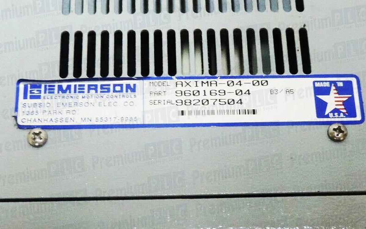 Used EMERSON 960169-04 / AXIMA-04-00 SERVO CONTROLLER AXIMA0400 96016904