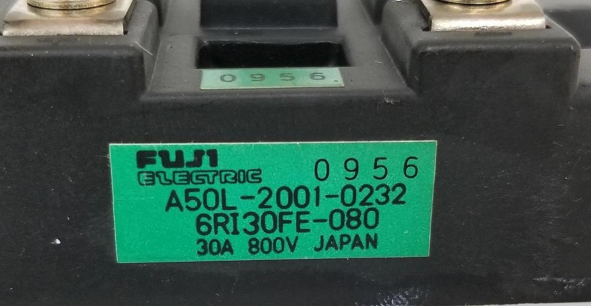 Used FANUC / FUJI ELECTRIC A50L-2001-0232 POWER TRANSISTOR 6RI30FE-080 30A 800V