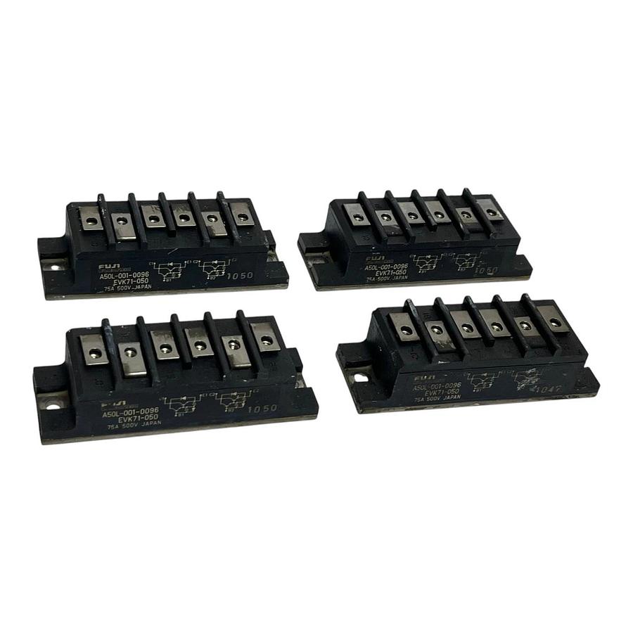 Used Lot of 4 Fuji EVK71-050 Fanuc A50L-0001-0096 Darlington Transistor Module