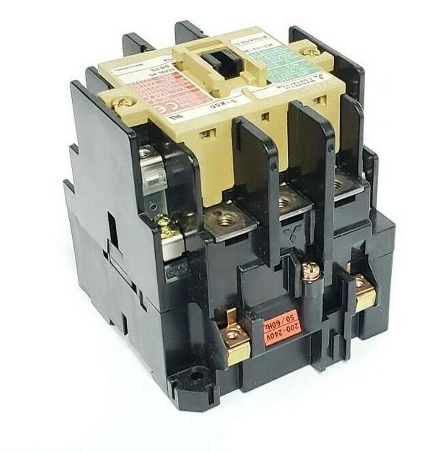 Used MITSUBISHI ELECTRIC S-K50 MAGNETIC CONTACTOR SK50, AC 200V