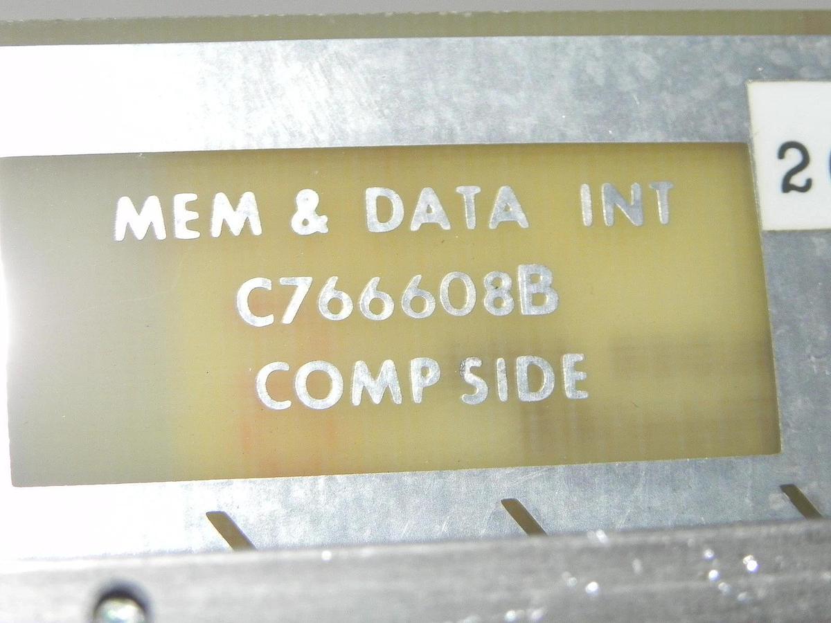 Used GENERAL ELECTRIC CR445YC001 MEMORY & DATA INTERFACE BOARD C766608B COMP SIDE