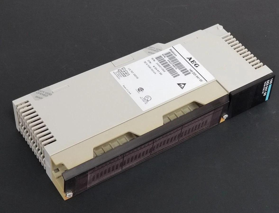 Used AEG / MODICON 140 DDI 841 00 INPUT MODULE 042279970 C/N: 6 04 01 00 10-60V