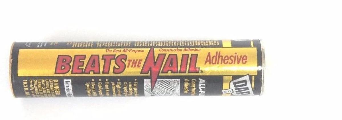 Used BOX OF 8 NEW DAP BEATS THE NAIL CONSTRUCTION ADHESIVE 25082 10.3 FL OZ 25098