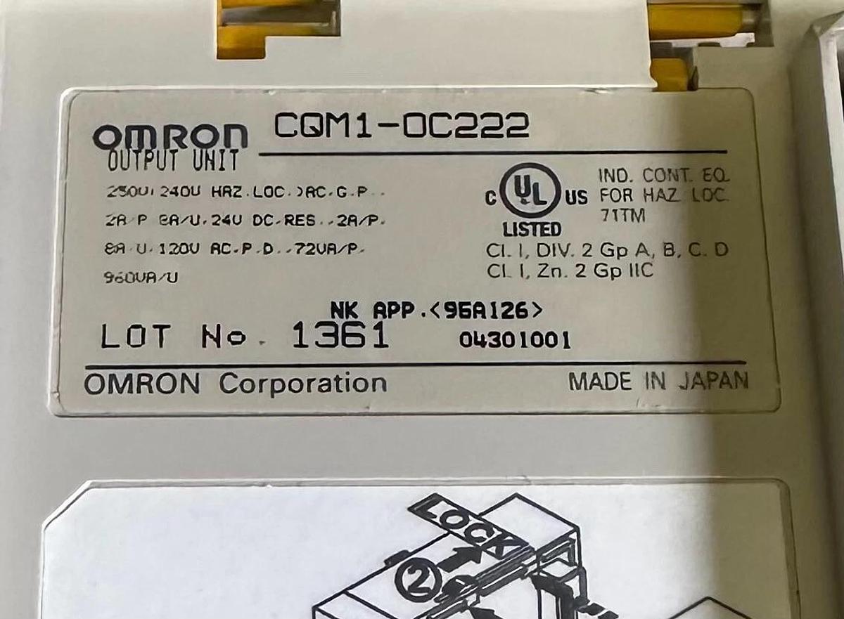 NEW OMRON CQM1-OC222 / CQM1OC222 16-PT OUTPUT MODULE OC222 2A 24VDC