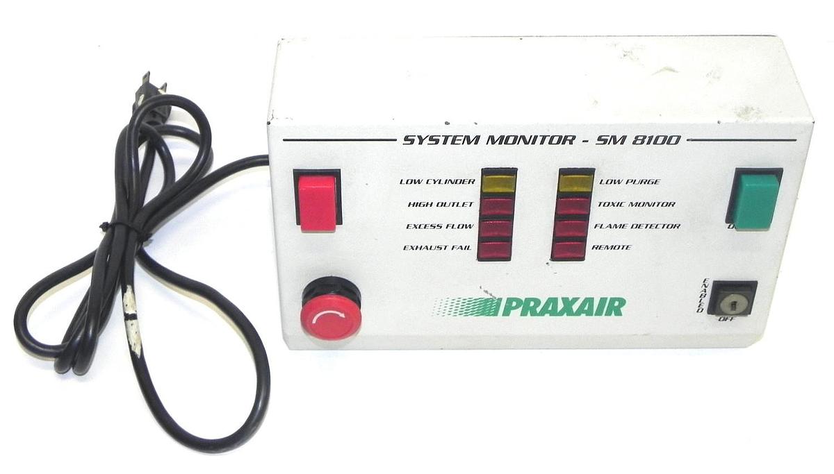 Used PRAXAIR SM-8100 JUNCTION BOX SYSTEM MONITOR SM8100