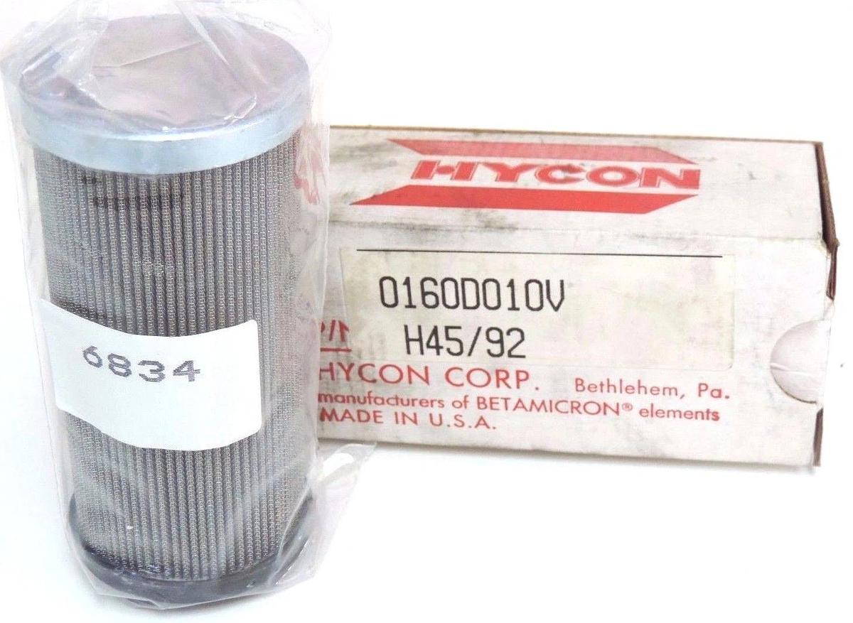 Used NIB HYCON 0160D010V HYDRAULIC FILTER ELEMENT H45/92