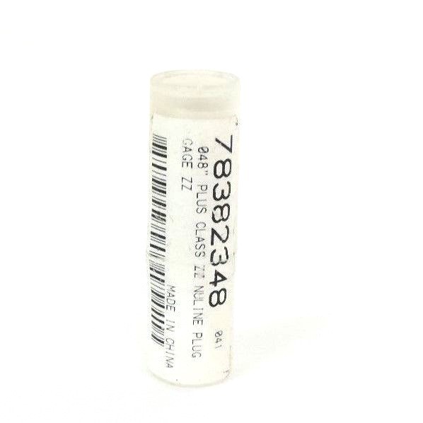 Used NEW NULINE 78382348 .048'' PLUSS CLASS ZZ NULINE PLUG GAGE ZZ