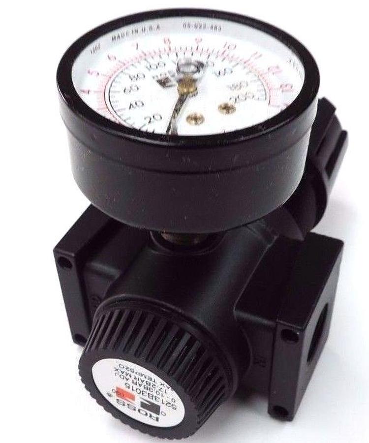 NIB ROSS 5213B3015 REG. 3/8 PIST TYPE 0-150PSI W/ 5400A2011 1/4 PRESSURE GAUGE