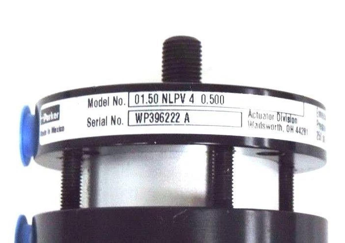 NEW PARKER 01.50 NLPV 4 0.500 PNEUMATIC CYLINDER 250PSI, 0150NLPV40500