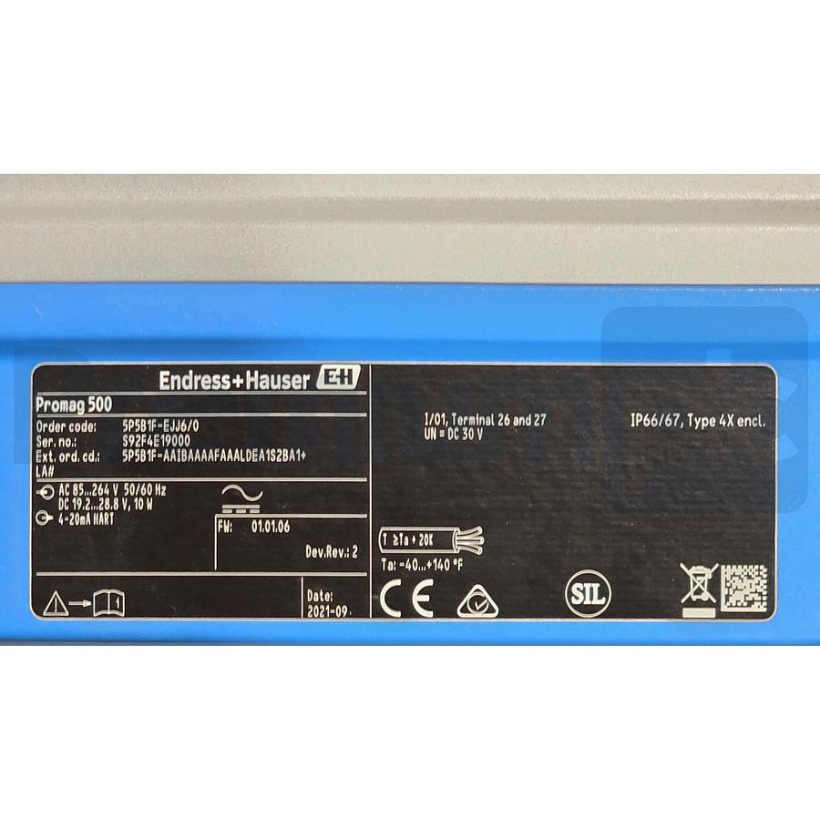 Endress+Hauser 5P5B1F-EJJ6/0 Promag P 500 Electromagnetic Flow Meter 6" DN150