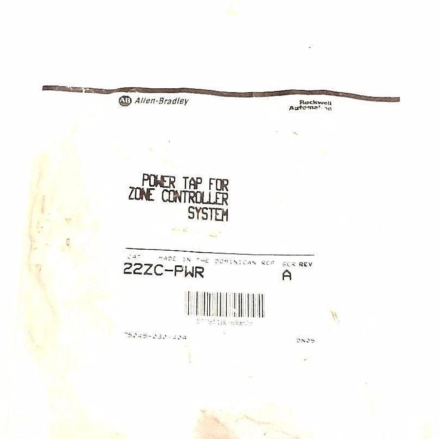 Used NEW ALLEN BRADLEY 22ZC-PWR POWER TAP FOR ZONE CONTROLLER SYSTEM 22ZCPWR, SER. A
