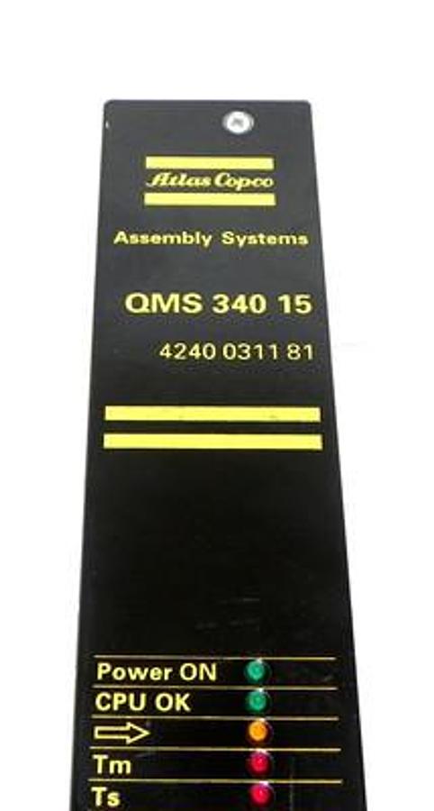Used REPAIRED ATLAS COPCO 4240031181 SERVO CONTROLLER QMS34015 4240031181-0008