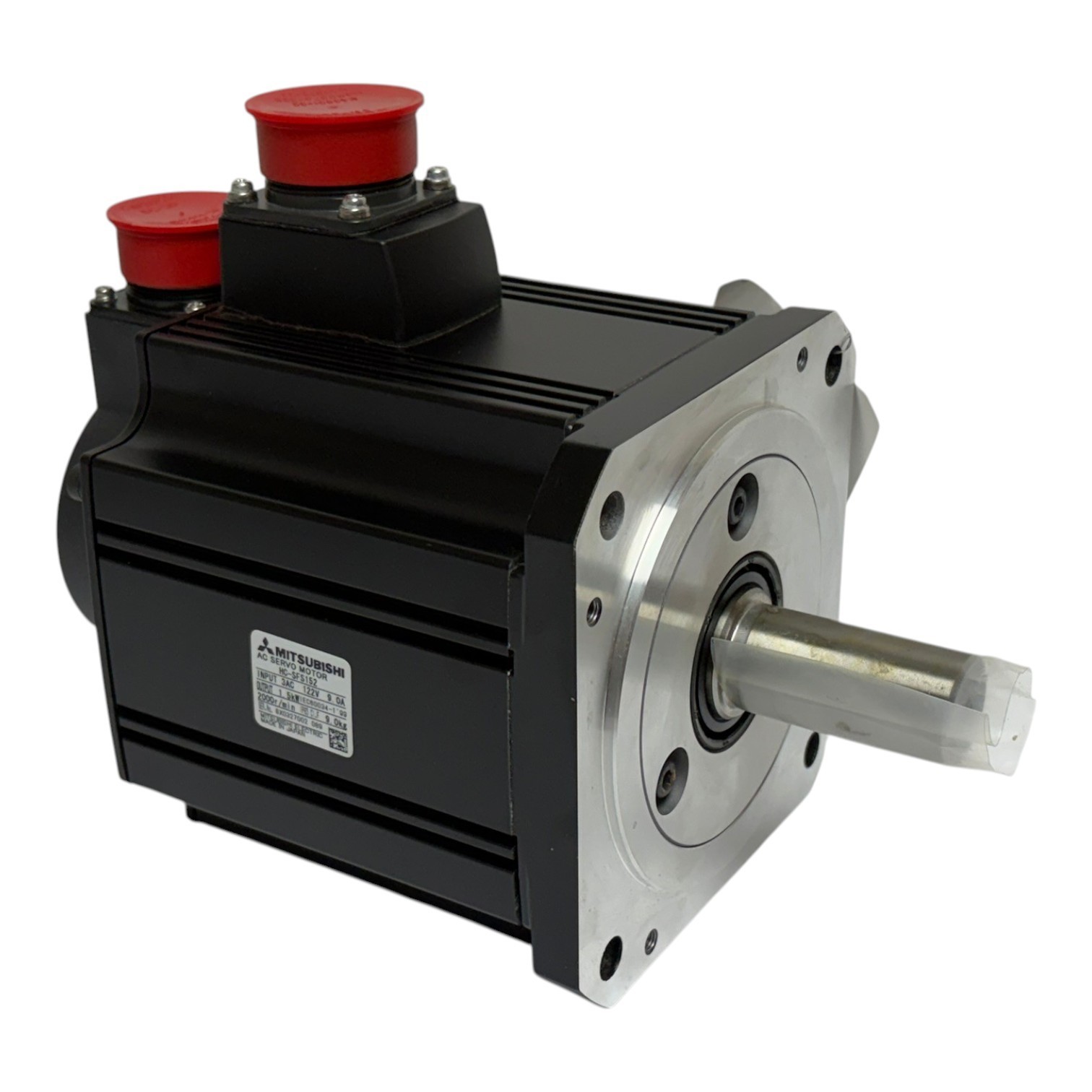 Used Mitsubishi HC-SFS152 AC Servo Motor 1.5kW 2000 RPM 122V 9A New Surplus