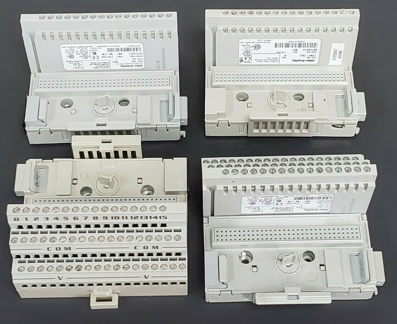 Used LOT OF 4 ALLEN BRADLEY 1794-TB3 TERMINAL BASES 1794TB3 SER. A REV. A01