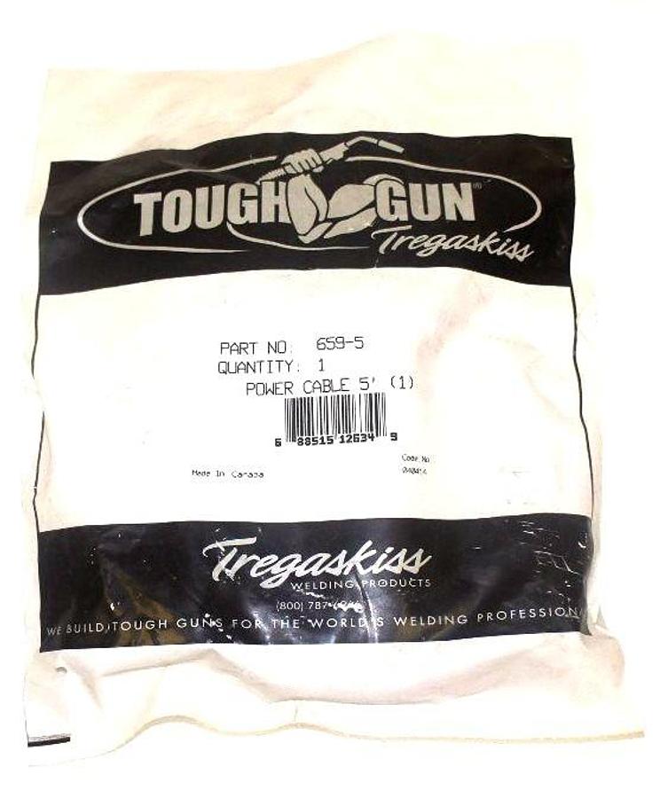 Used NEW TREGASKISS 659-5 POWER CABLE 5' 6595