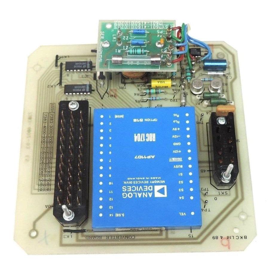 Used CROSSFIELD ELECTRONICS 7383-3000-08/09C CONVERTER BOARD W/ 7601-4160-01/02/03B