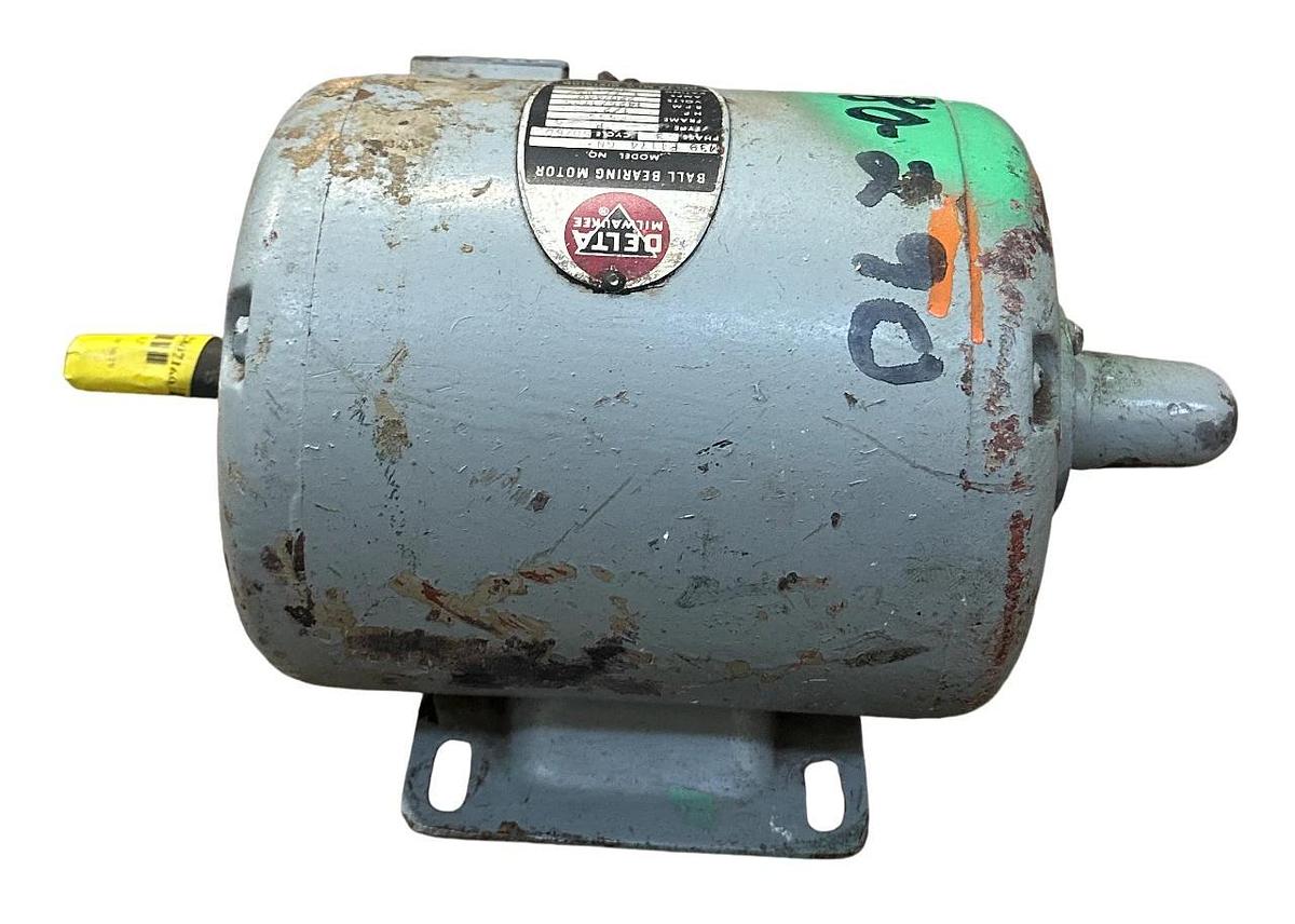 Used ROCKWELL DELTA MODEL M39 E1174 GN / M39E1174GN BALL BEARING MOTOR 1/2HP USNP