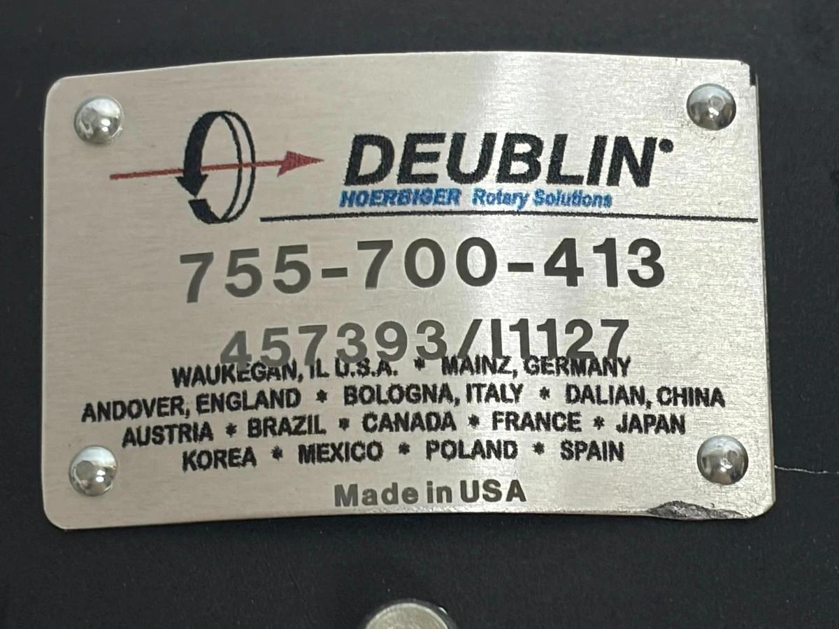 Deublin 755-700-413 Rotary Union Hoerbiger 55 Series Rotating Joint