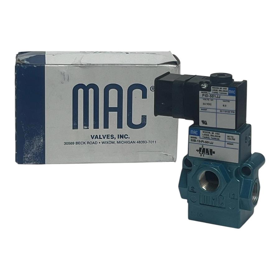 MAC Valves 55B-12-P1-501JJ Pneumatic Solenoid Valve 55 Series 24VDC - NSMP