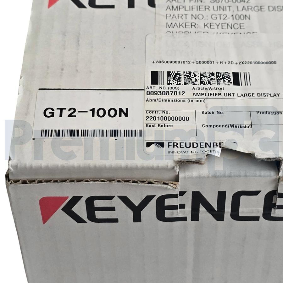 Used Keyence GT2-100N Digital Laser Sensor Amplifier Unit Large Display 2-Ch NSMP