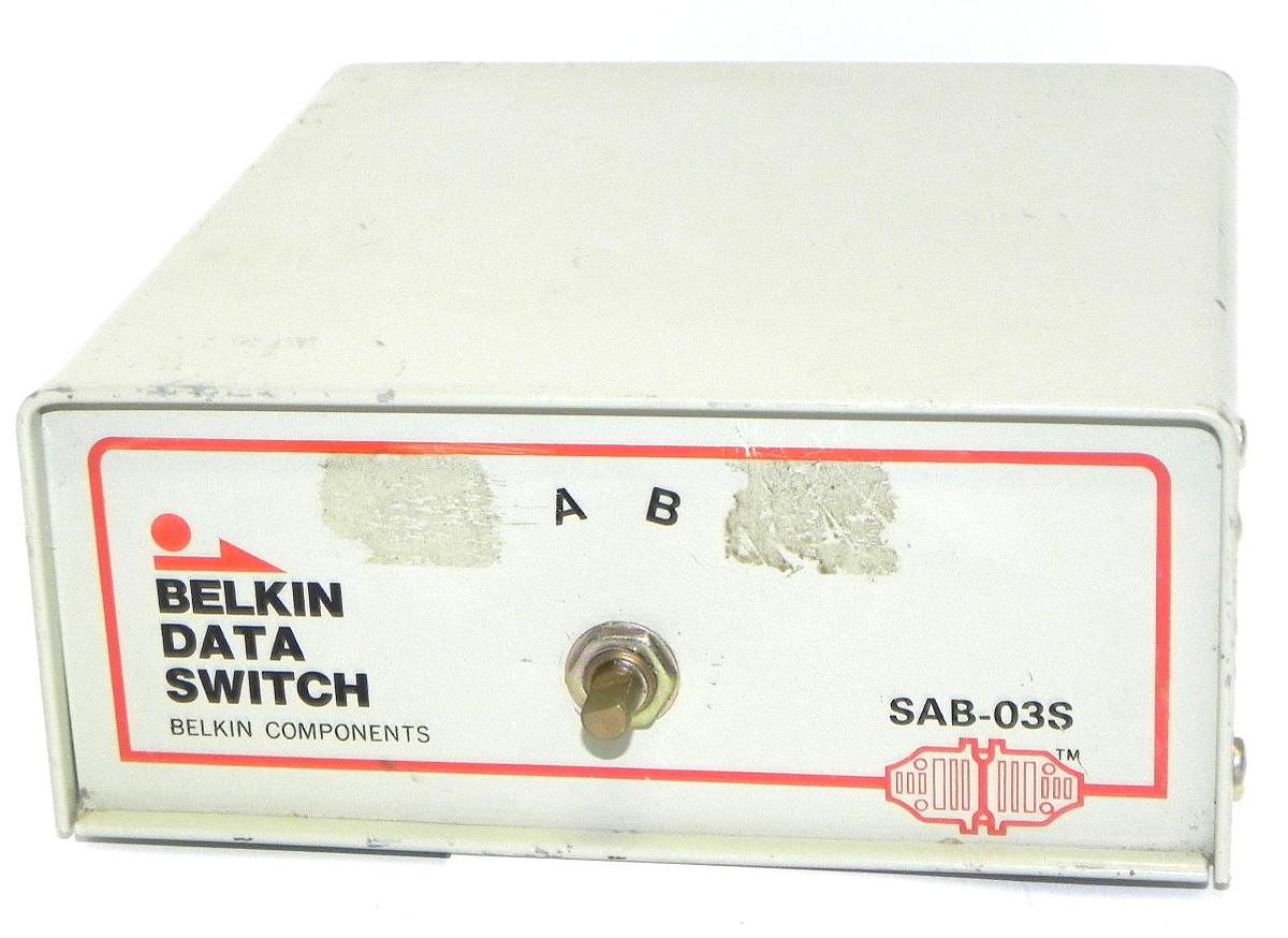 Used BELKIN DATA SWITCH SAB-03S A,B,D SWITCH SAB03S