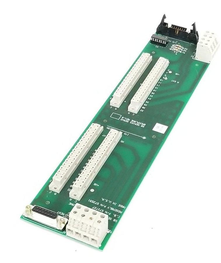 Used ITD AUTOMATION C.B. P/N: 572727 ASSEMBLY P/N: 572591, 50 SERIES SERVO BACKPLANE