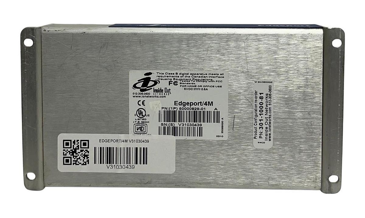 Used INSIDE OUT NETWORKS 50000829-01 / 301-1000-81 EDGEPORT/4M USB CONVERTER 5V USNP