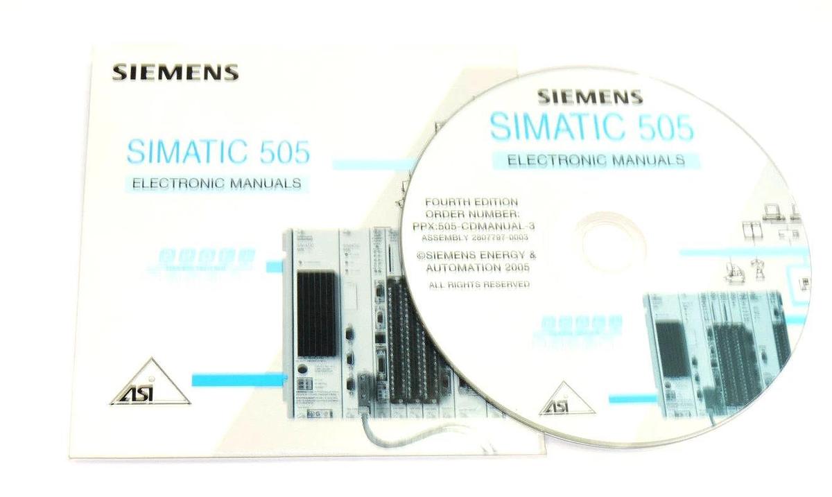Used NEW SIEMENS SIMATIC 505 PPX505-CDMANUAL-3 ELECTRONIC MANUALS PPX505CDMANUAL3