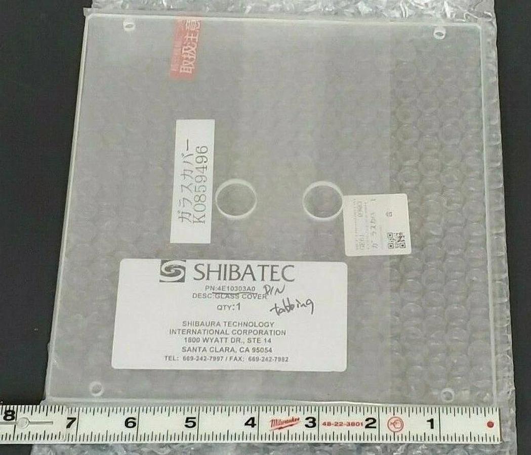 Used NEW SHIBATEC / SHIBAURA 4E10303A0 GLASS COVER K0859496