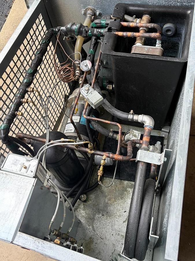 Used TempTek CF-2W 2 Ton Water Cooled Portable Chiller 460V 3PH R410A
