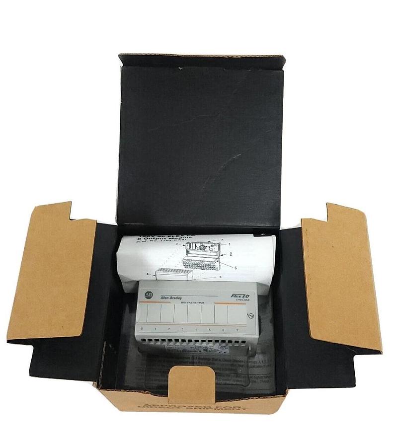 NIB ALLEN BRADLEY 1794-OA8 SER. B OUTPUT MODULE CAT. REV. F01 REV. B01