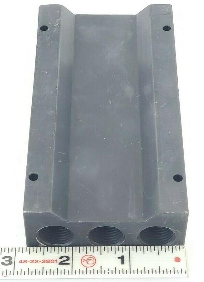 Used NEW NUMATICS 106-705 MANIFOLD 3/8INCH NPTF 3 STA L SERIES 106705