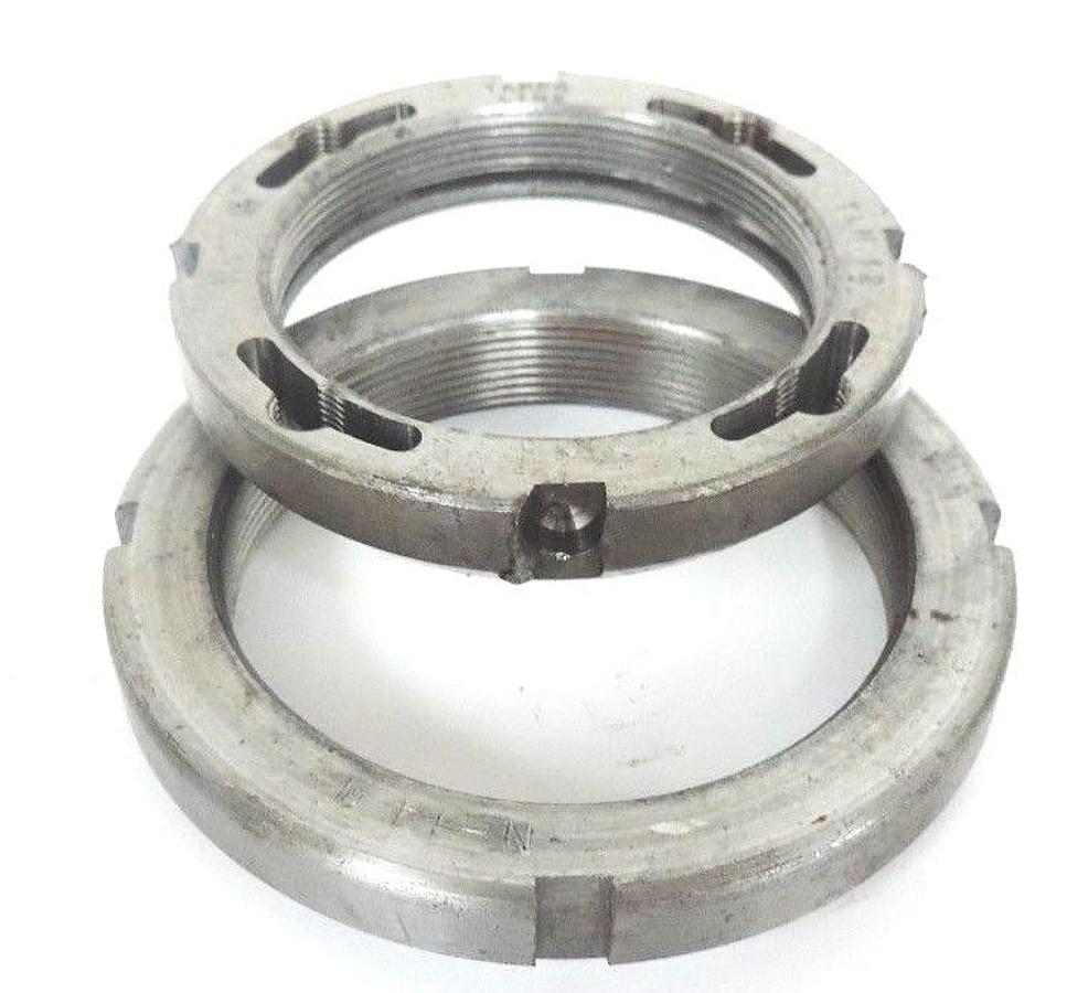 Used LOT OF 2 GENERIC LOCKING NUTS N-14 & N-12