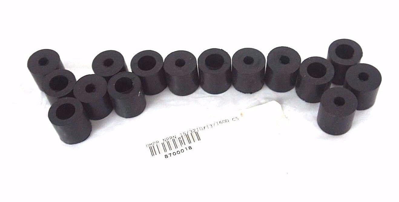 Used LOT OF 15 NEW GENERIC 8700018 RUBBER BUMPERS 15/32 ID X 13/16 OD CS