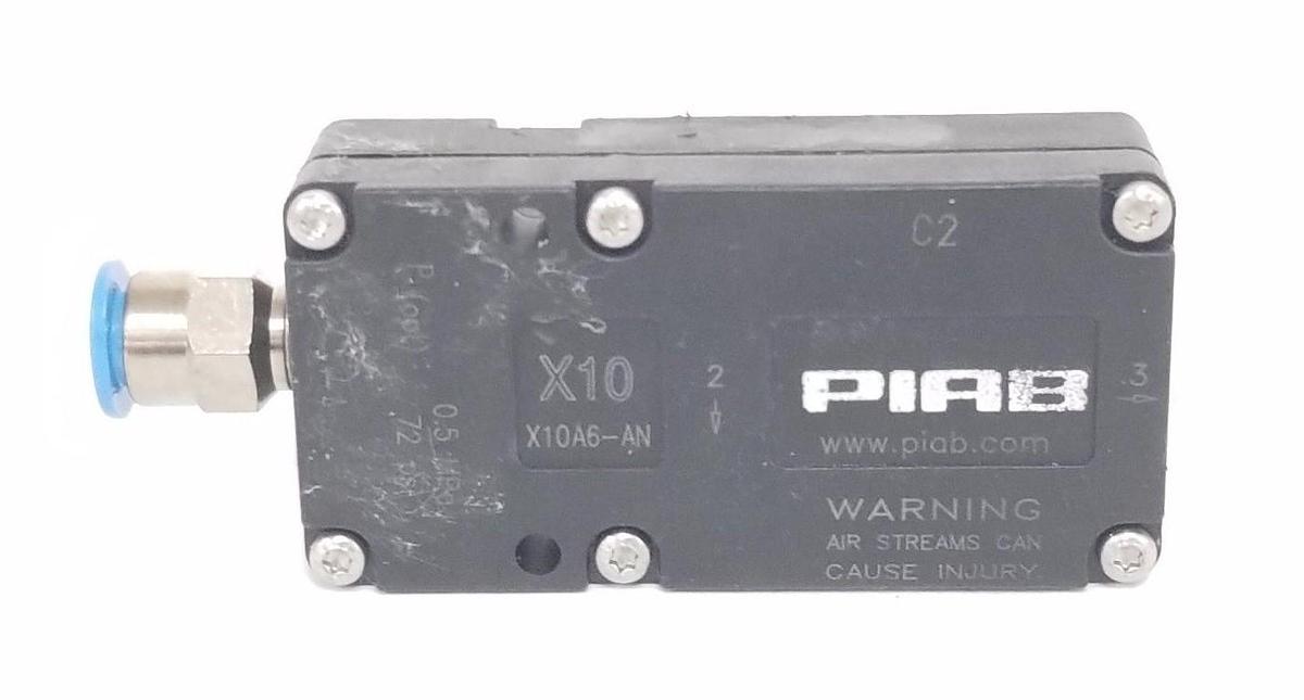 Used PIAB VACUUM PRODUCTS X10A6-AN VACUUM PUMP MINI X10 A NBR, X10A6AN