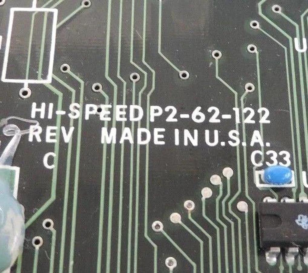 Used HI-SPEED P2-62-122, P2-63-004, B-2-65-098 WEIGHT FEEDBACK MODULE ASSEMBLY