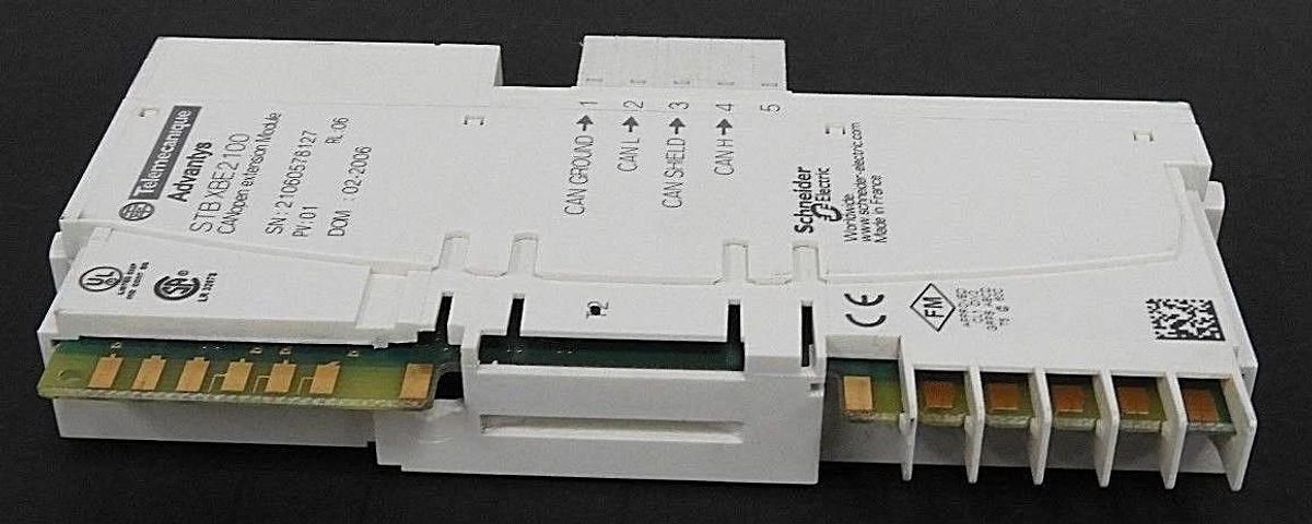 Used SCHNEIDER ELECTRIC TELEMECANIQUE STBXBE2100 ADVANTYS CANOPEN EXTENSION MODULE