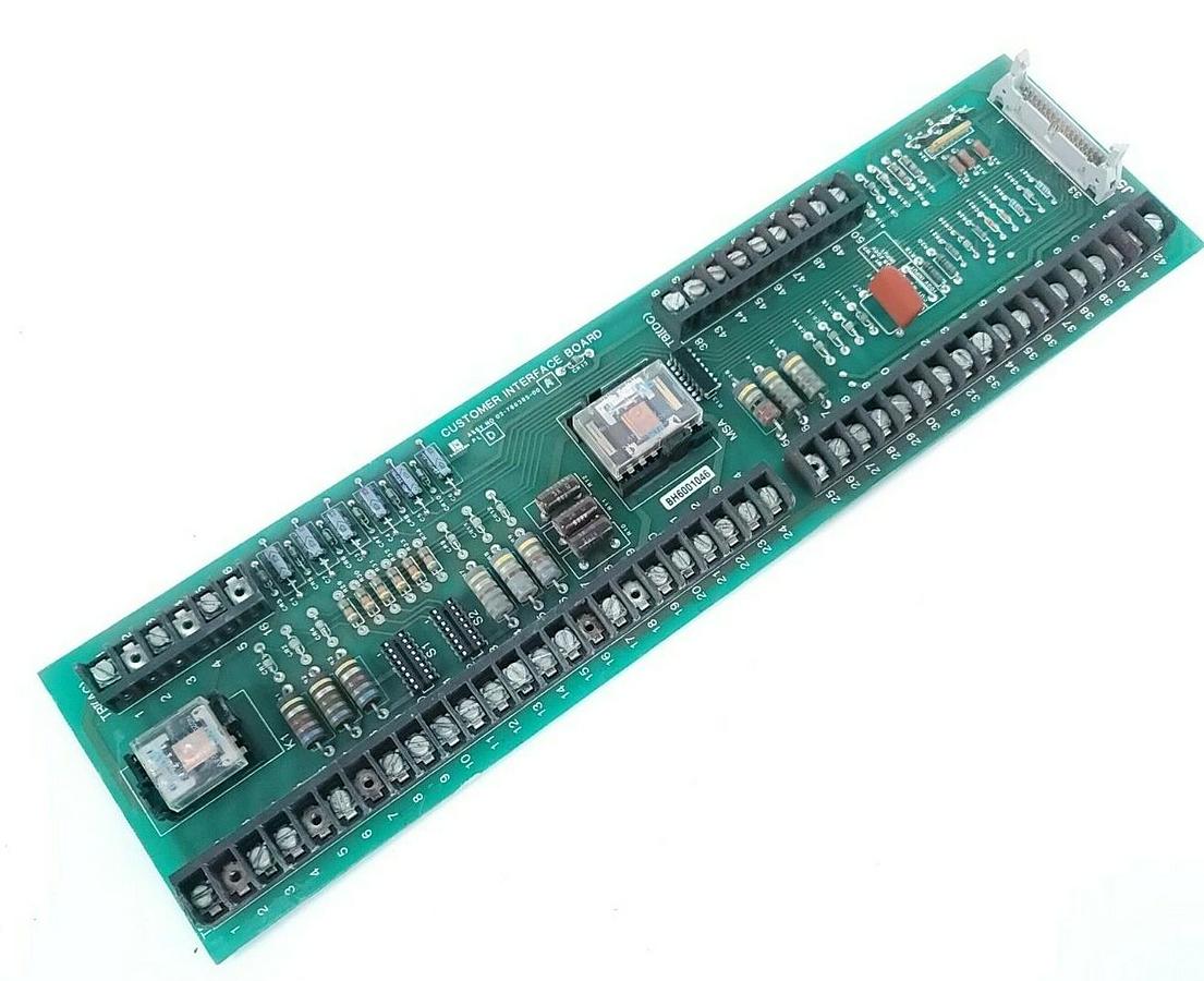 Used NIDEC CORP CONTROL TECHNIQUES 02-766385-00 CUSTOMER INTERFACE BOARD