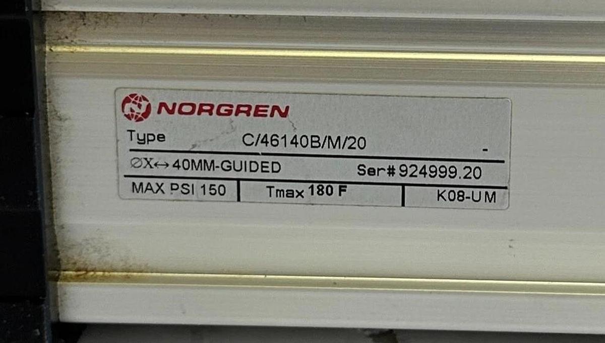 NEW NORGREN C/46140B/M/20 / C46140BM20 LINTRA RODLESS CYLINDER 40mm GUIDED NOS