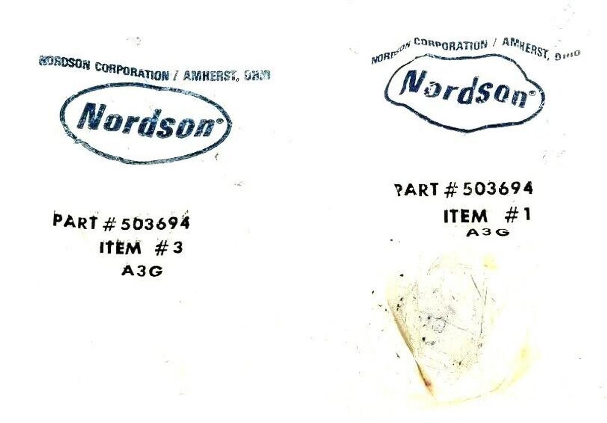 NEW NORDSON 503694 SIPHON BALL SEAT KIT *INCOMPLETE* (MISSING SIPHON BALL CAGE)