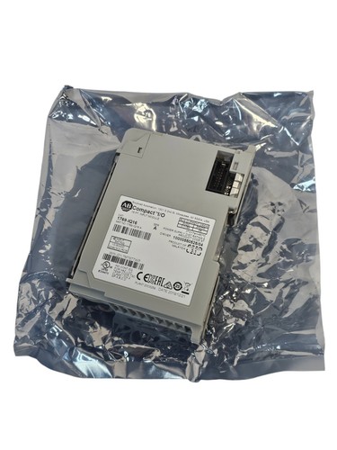 Used NEW ALLEN BRADLEY 1769-IQ16 SER. A F/W: REV. 3.1 COMPACT I/O 16 PT. INPUT MODULE